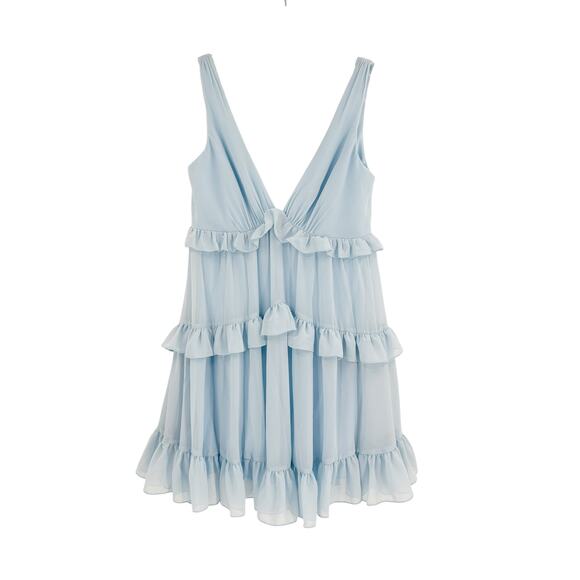 MAC DUGGAL Dress Size 2 Evening Gown Light Blue Mini Sleeveless Powder Blue NEW - Picture 4 of 7